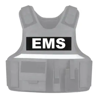 Safe Life Defense First Response Modified Front Patch EMS White in Navy Blue