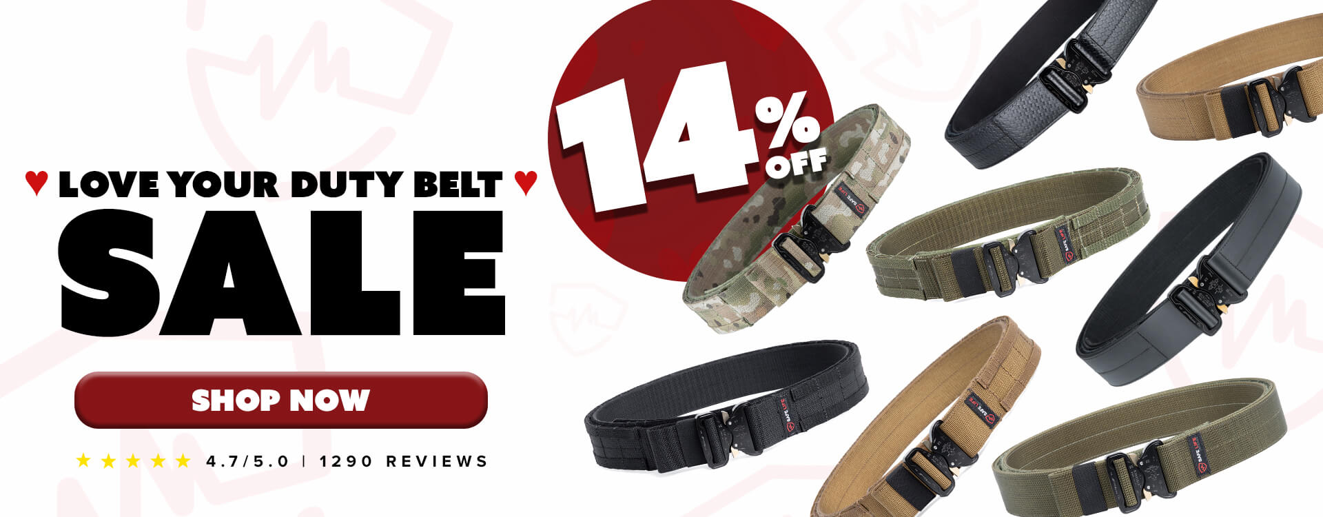 Valentine's Day Belt Sale