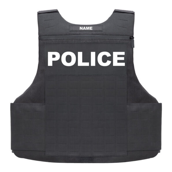 Unity™ Hybrid Armor System – Law Enforcement Black Rear